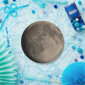 Papiervlak. Foto maan 02. Papieren Bordje (Feest)