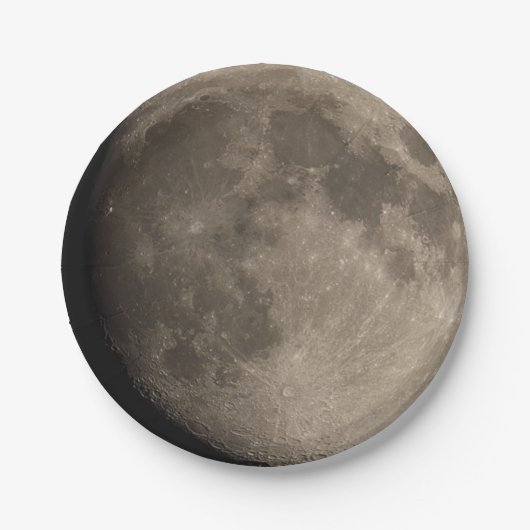 Papiervlak. Foto maan 02. Papieren Bordje (Voorkant)
