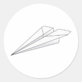 Papiervlak Ronde Sticker (Voorkant)