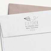 Papiervlakke retouradres  zelfinktende stempel