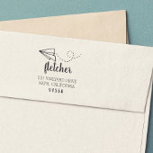 Papiervlakke retouradres  zelfinktende stempel