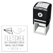 Papiervlakke retouradres zelfinktende stempel (In situ)