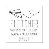 Papiervlakke retouradres zelfinktende stempel (Design)