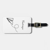 Papiervlakte die Thunder_Cove vliegt Bagagelabel (Voorkant horizontaal)