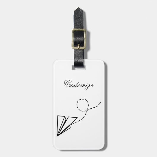 Papiervlakte die Thunder_Cove vliegt Bagagelabel (Voorkant verticaal)