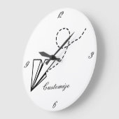 Papiervlakte die Thunder_Cove vliegt Grote Klok (Hoek)