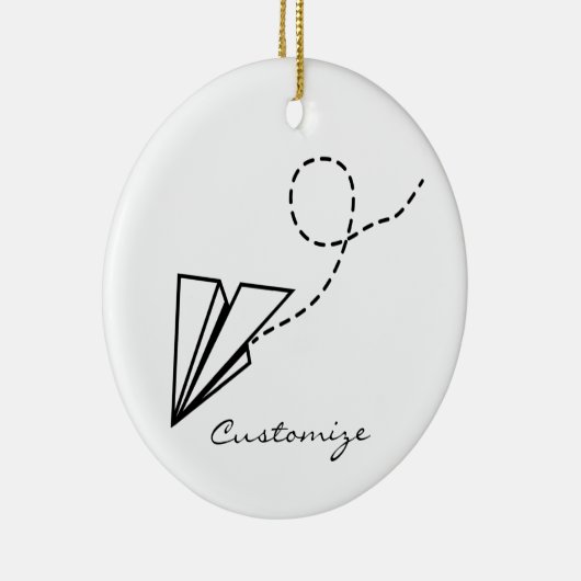 Papiervlakte die Thunder_Cove vliegt Keramisch Ornament (Rechts)