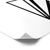 Papiervlakte die Thunder_Cove vliegt Poster (Hoek)