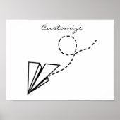 Papiervlakte die Thunder_Cove vliegt Poster (Voorkant)