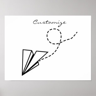 Papiervlakte die Thunder_Cove vliegt Poster