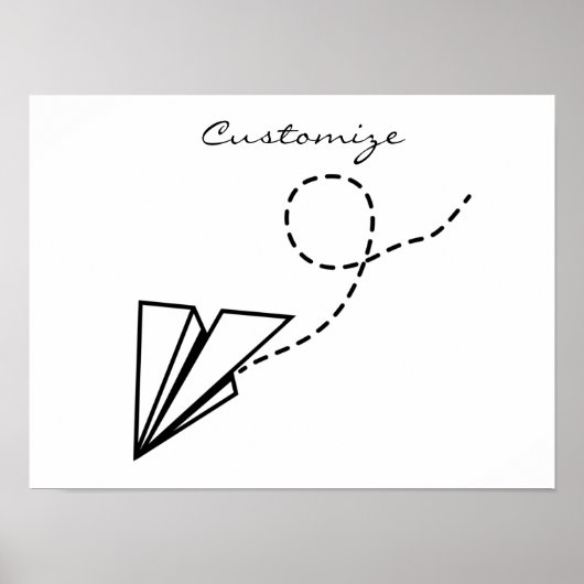 Papiervlakte die Thunder_Cove vliegt Poster (Voorkant)