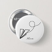 Papiervlakte die Thunder_Cove vliegt Ronde Button 5,7 Cm (Voorkant /achterkant)