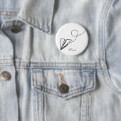 Papiervlakte die Thunder_Cove vliegt Ronde Button 5,7 Cm (In situ)