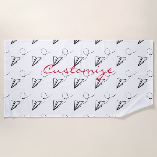 Papiervlakte die Thunder_Cove vliegt Strandlaken (Voorkant)