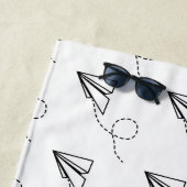 Papiervlakte die Thunder_Cove vliegt Strandlaken (In situ)