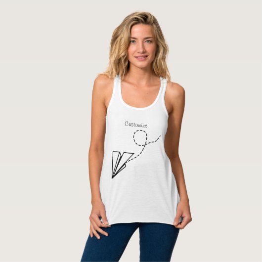 Papiervlakte die Thunder_Cove vliegt Tanktop (Volledige Voorkant)