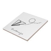 Papiervlakte die Thunder_Cove vliegt Tegeltje (Zijkant)