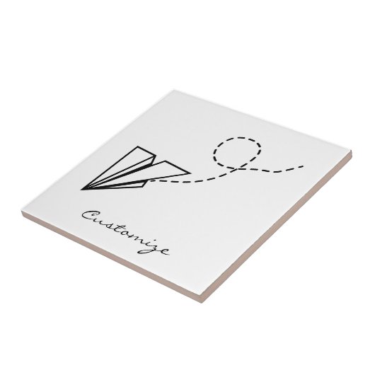 Papiervlakte die Thunder_Cove vliegt Tegeltje (Zijkant)