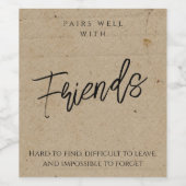 Papiervrienden Eigen Sjabloon Wijnlabel Wijn Etiket (Enkel label)