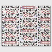 Papiervrouwen pakken cadeaupapier (Vlak)