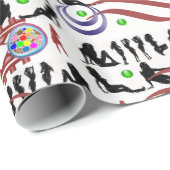 Papiervrouwen pakken cadeaupapier (Rol Hoek)