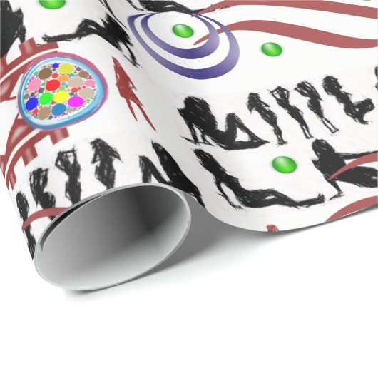 Papiervrouwen pakken cadeaupapier (Rol Hoek)