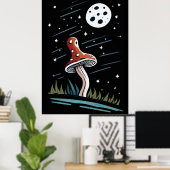 Papig in het Maanlicht Poster (Thuiskantoor)