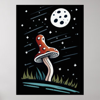 Papig in het Maanlicht Poster