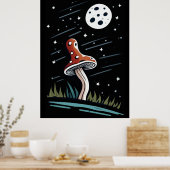 Papig in het Maanlicht Poster (Keuken)