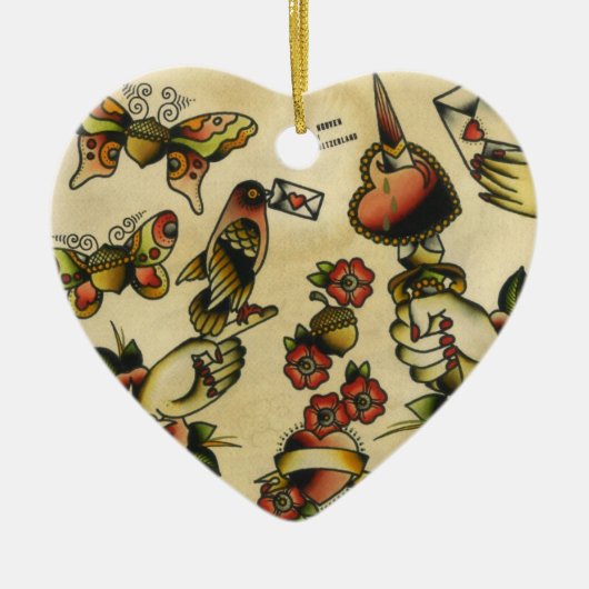 papigland keramisch ornament (Voorkant)