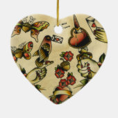 papigland keramisch ornament (Achterkant)