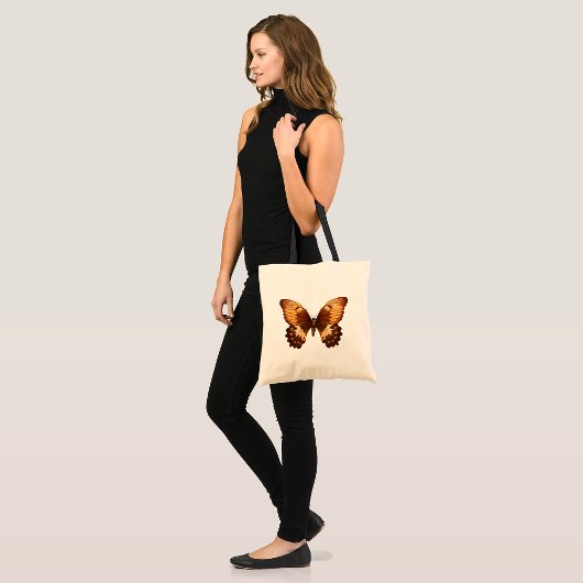 Papilio Aegus Brown Butterfly Insect Canvas tas