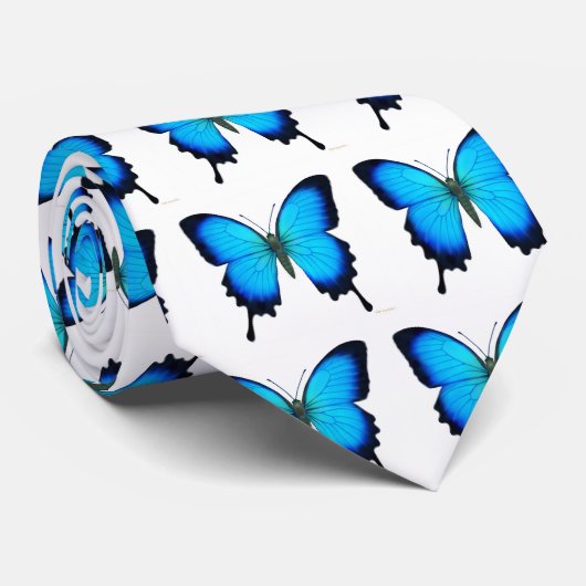 Papilio Ulysses Butterfly Stropdas (Opgerold)