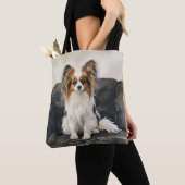Papillion Acryl Foto Tegel Tote Bag (Dichtbij)