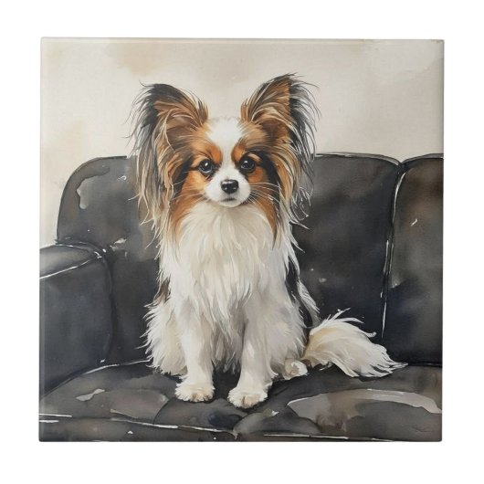 Papillion Acryl Foto Tegels Tegeltje (Voorkant)