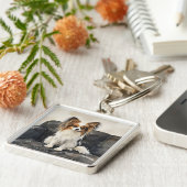 Papillion Acrylic Photo Tile Sleutelhanger (Zijkant)