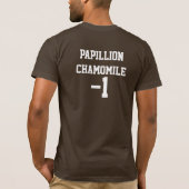 Papillion Chamomile T-Shirt met tekst (Achterkant)