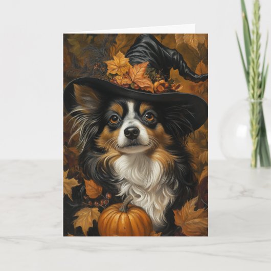 Papillion Halloween Feestdagen Kaart (Voorkant)