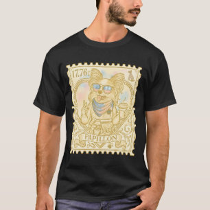 Papillion politie met overwinning gebaar t-shirt
