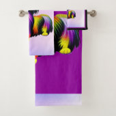 Papillion Pop Art Pastel Bad Handdoek (Insitu)