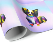 Papillion Pop Art Pastel Cadeaupapier (Rol Hoek)