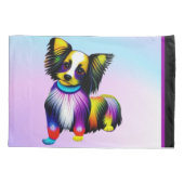Papillion Pop Art Pastel Kussensloop (Achterkant)
