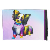 Papillion Pop Art Pastel Kussensloop (Voorkant)