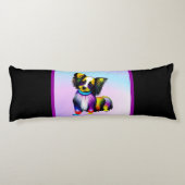 Papillion Pop Art Pastel Lichaamskussen (Achterkant)