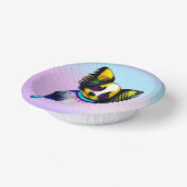 Papillion Pop Art Pastel Papieren Kommen (Gebogen)