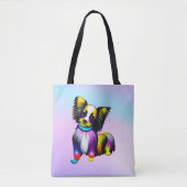 Papillion Pop Art Pastel Tote Bag (Voorkant)