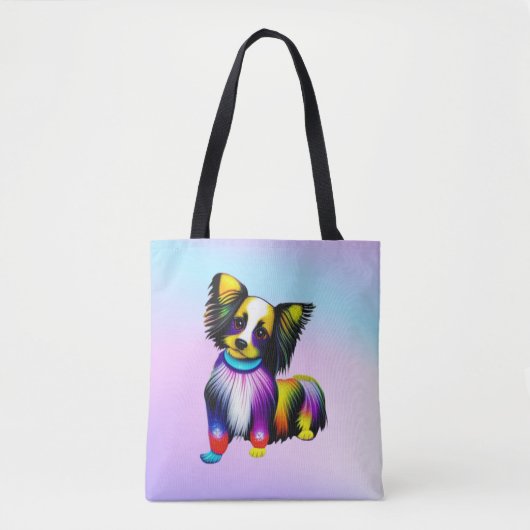 Papillion Pop Art Pastel Tote Bag (Voorkant)