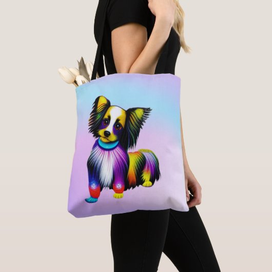 Papillion Pop Art Pastel Tote Bag (Dichtbij)
