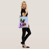 Papillion Pop Art Pastel Tote Bag (Op model)