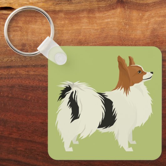 Papillion Sleutelhanger (Voorkant)